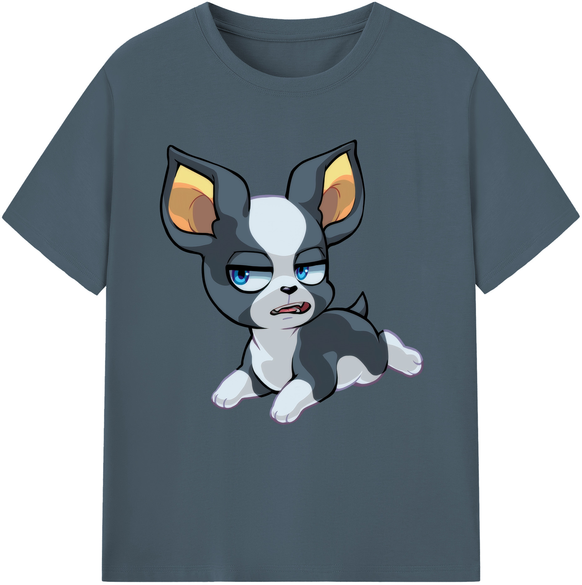 （画像用） ジョジョの奇妙な冒険 イギー JoJo's Bizarre Adventure Iggy 綿100％半袖Tシャツ（フロントプリント）